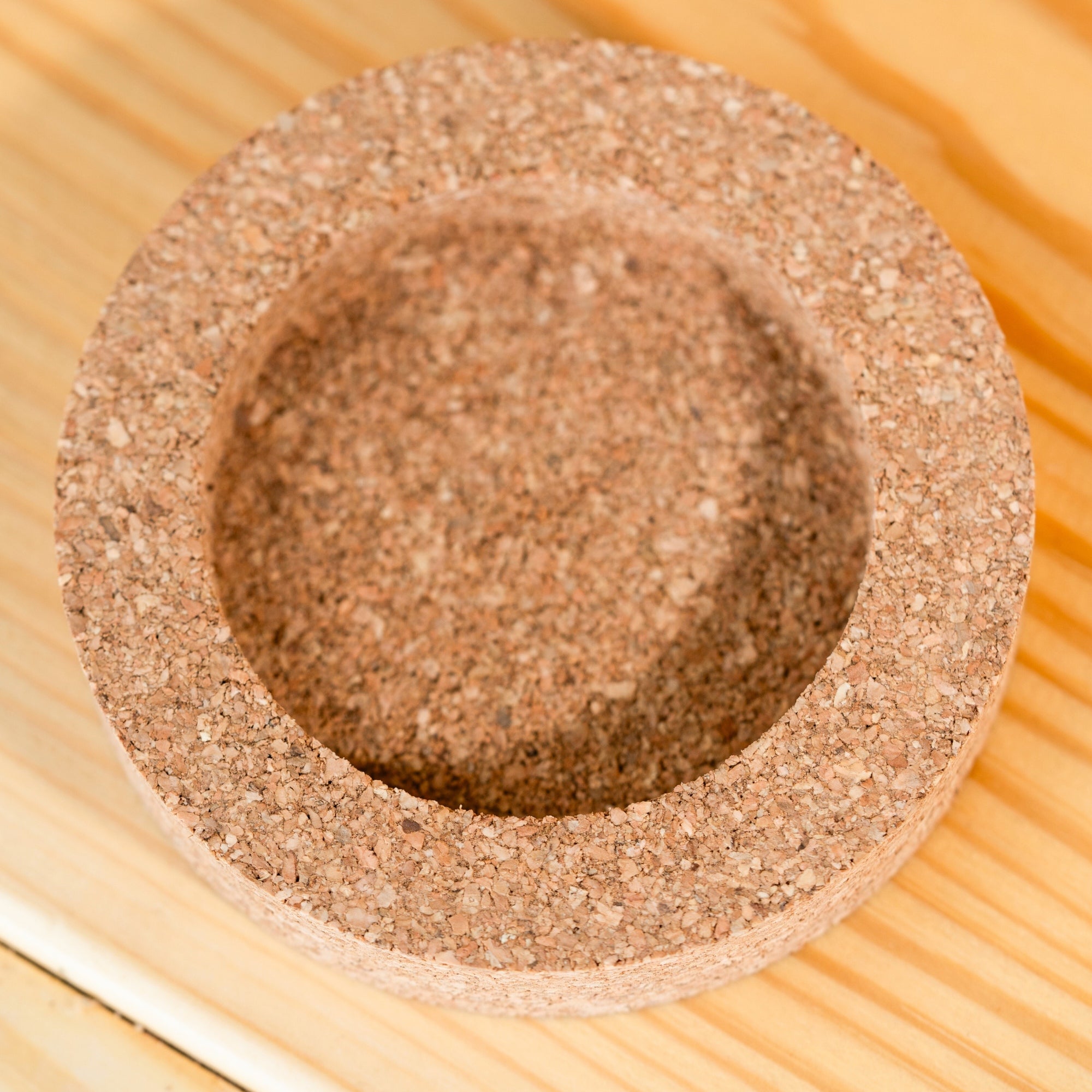 Thenga Coconut Shell Zig Zag Planter Pot with Cork Tray | Ideal for Succulents, Small Cacti, Herbs and Small Plants (Set of 1)