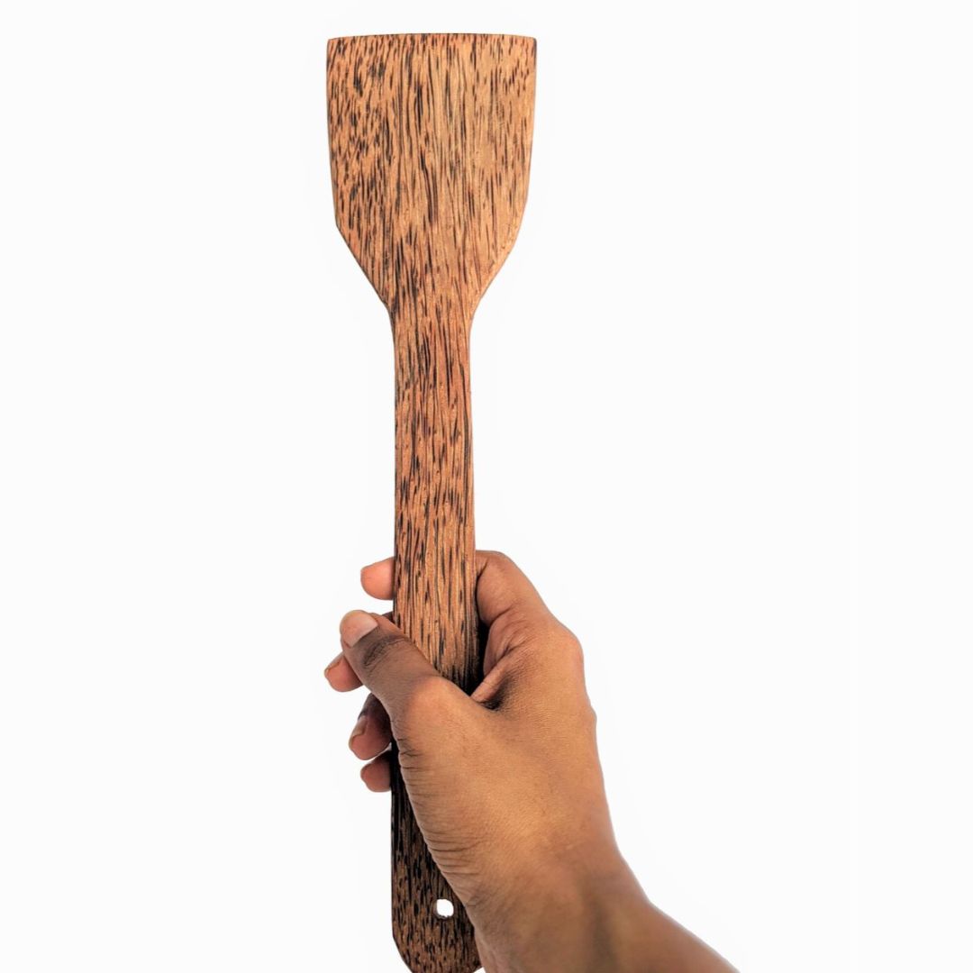 Thenga Coconut Wooden Spatula for Cooking - Set of 2