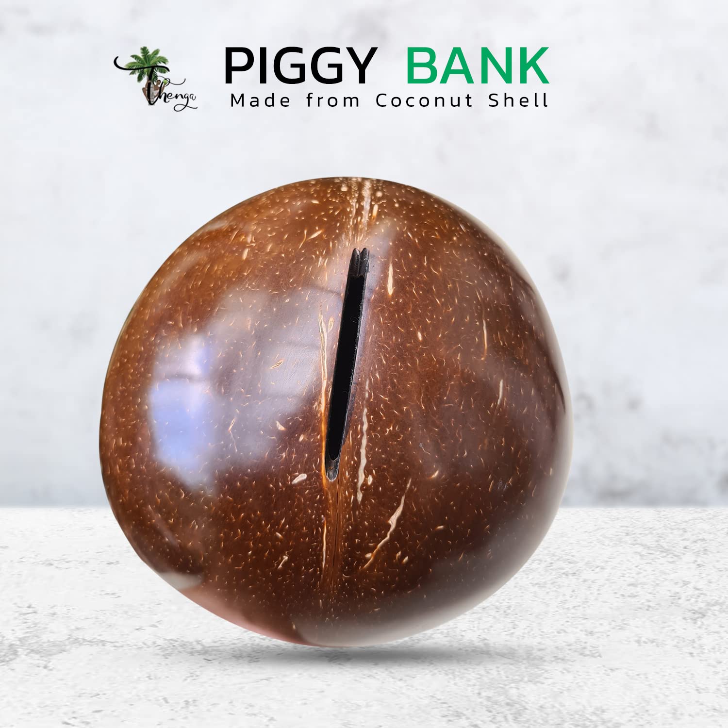 Thenga coconut shell Money/kudukka/piggy bank