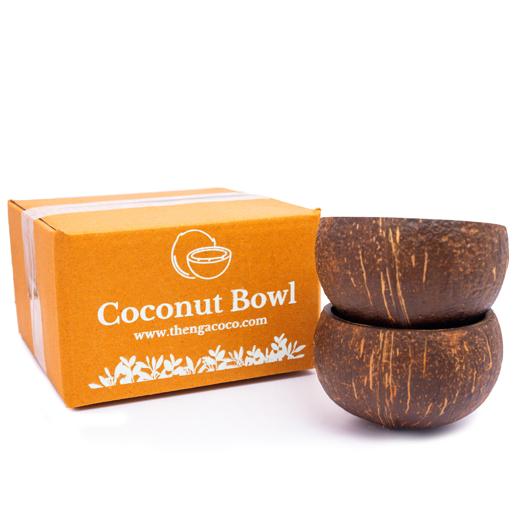Thenga Coconut Shell Rough Bowl,for Smoothie, Salad