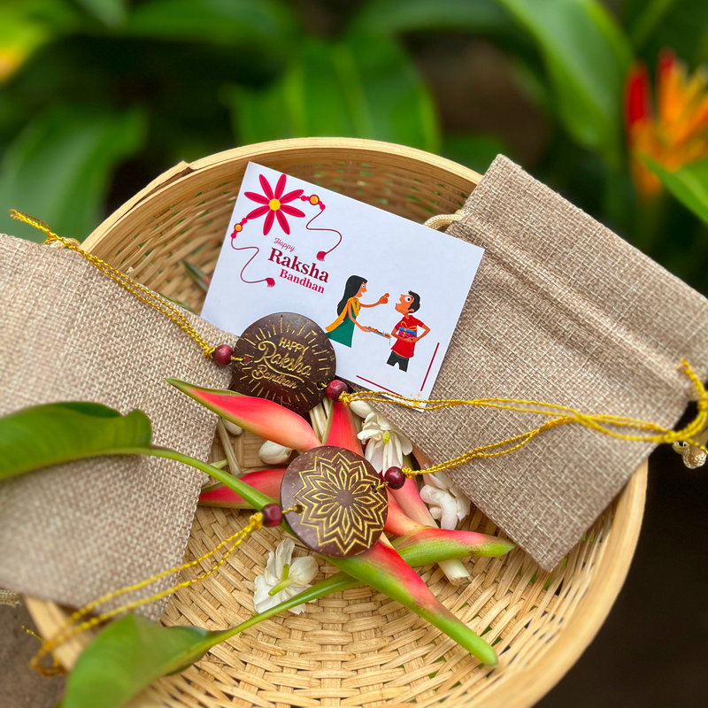 Buy Coconut Shell Rakhi's | Eco-friendly and Sustainable Rakhi ...