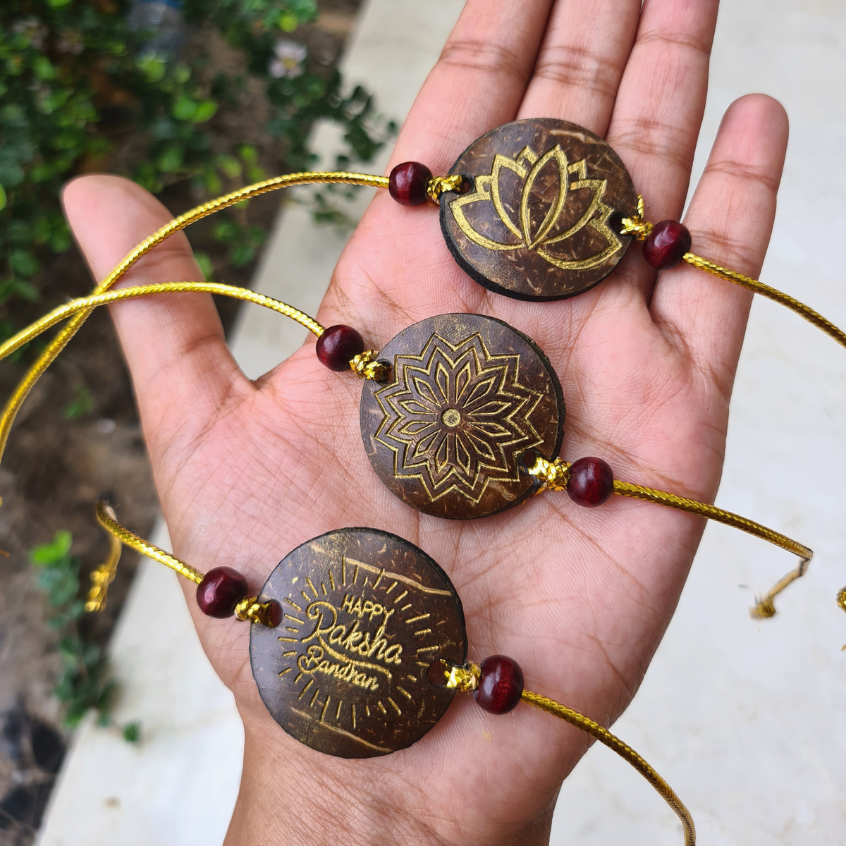 Buy Coconut Shell Rakhi's | Eco-friendly and Sustainable Rakhi ...