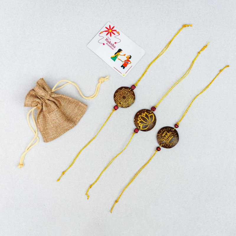 Buy Coconut Shell Rakhi's | Eco-friendly and Sustainable Rakhi ...