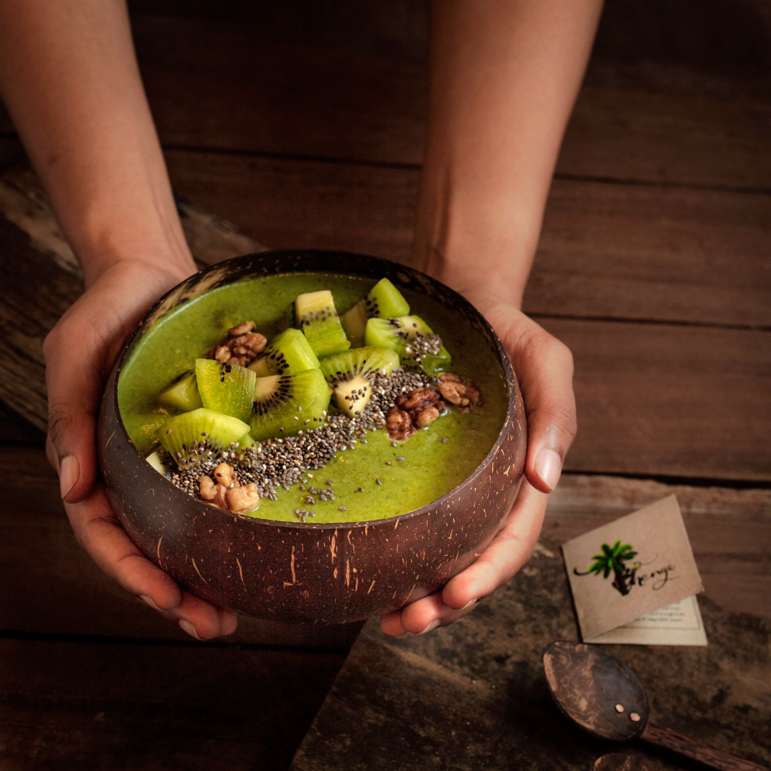 Coconut Shell Bowl | Coconut Bowl with Spoon | Thenga