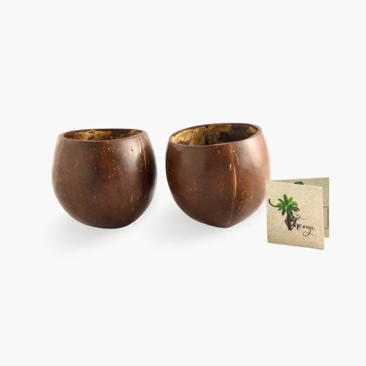 Thenga Coconut Shell Cups | Eco-Friendly - Set of 4