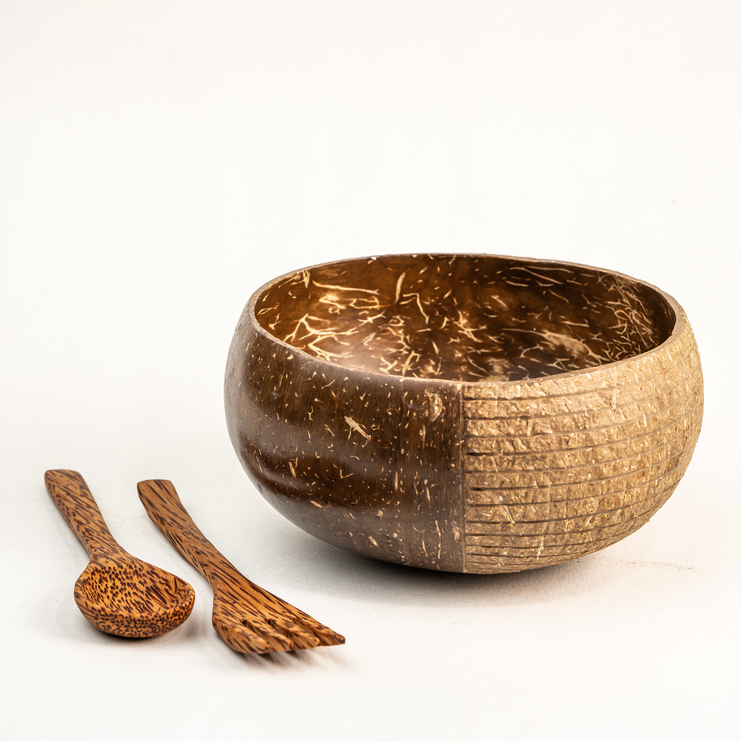 Hand Carved Coconut Bowl
